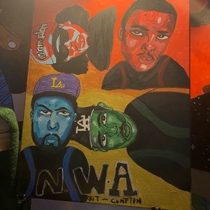 NWA TEMPERATURE ART PIECE THAT I HAD FREESTYLE ITS 16x20 ❤️